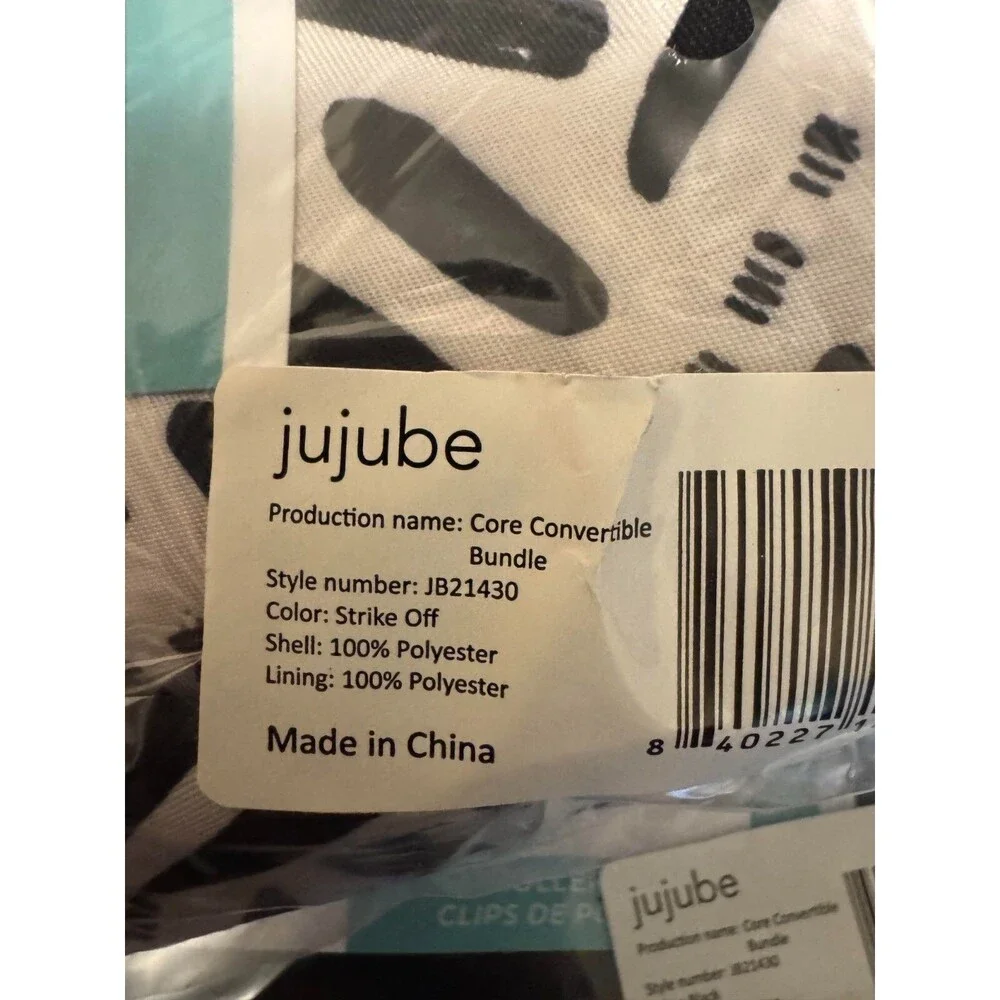 JuJuBe 4-In-1 Core Convertible Diaper/Backpac k/Messenger Bag JB21430 Strike Off